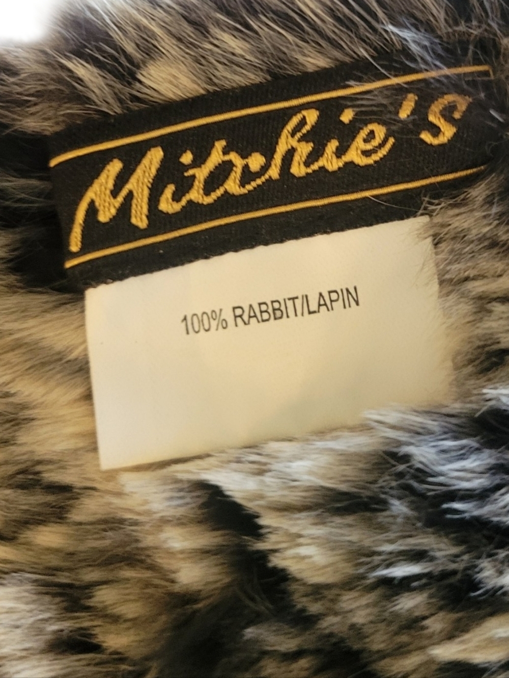 Mitchies Fur Long Scarf - Gray - Picture 4 of 8